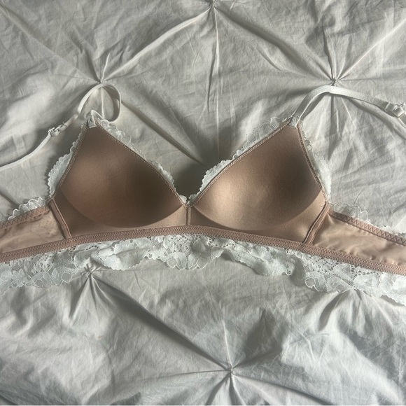 Aerie Womens White Lace Bralette 32A - Picture 4 of 4